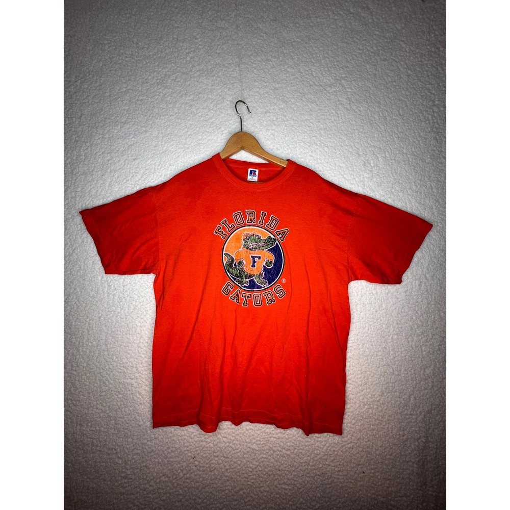 Vintage‎ Russell Athletic Florida Gators T-Shirt Mens XL Orange Made in USA UF